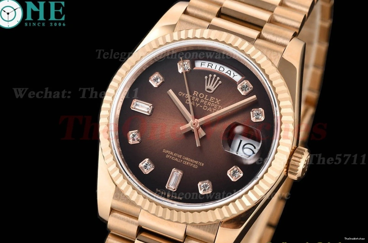 Weight) V3 Dia 36mm Brown DayDate RG VR3255(Gain RG 128235 QF 0317